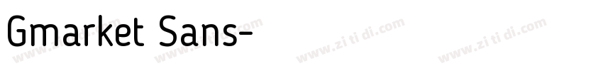 Gmarket Sans字体转换